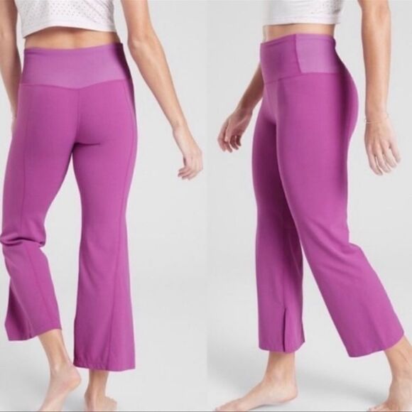 Athleta
Barre High Rise Kick Flare Powervita Pants Purple M - Picture 1 of 9